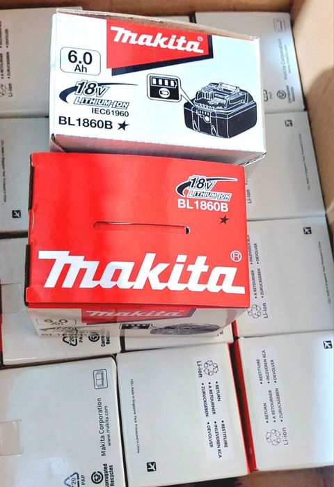 Acumulatori hobby - semiprofesional Makita de 6 Ah cu led rosu de cont