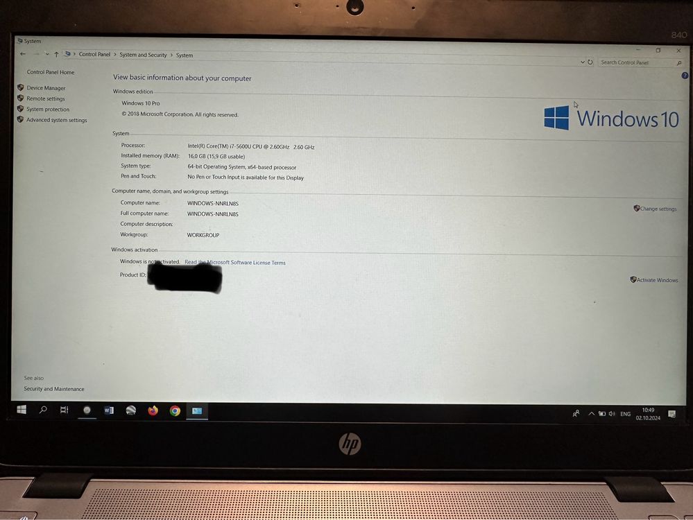 Идеальная Dell Latitude 3510 Core i3-10110U Ram 4GB