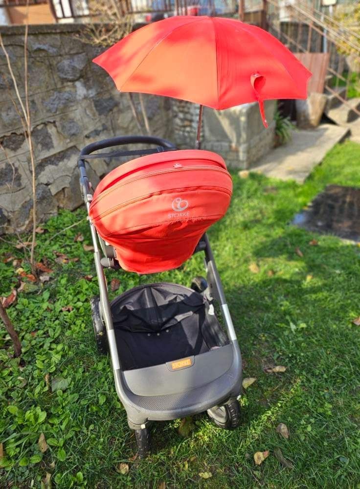 Детска количка Stokke trailz с включени всички аксесоари и зимно чувал