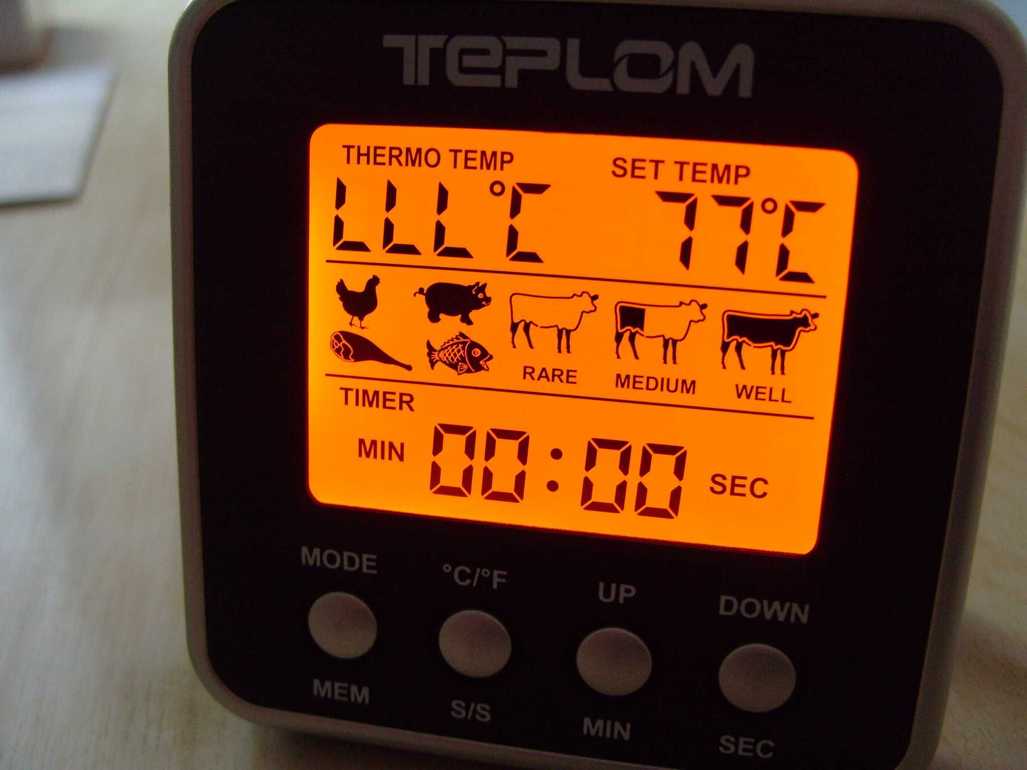 Готварски термометър с таймер и сонда - TM-2381.  Българско упътване