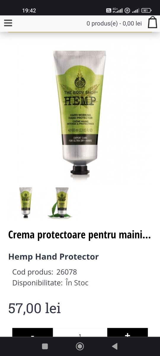 Crema protectoare pentru mâini