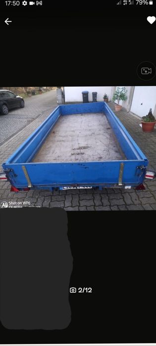 Remorca tandem 2000kg stare buna import germania dimensiuni 4.10×1.94