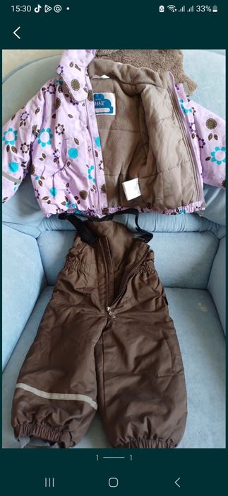 Срочно теплый костюм на девочку 80