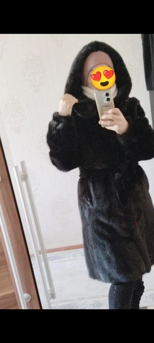 Шуба норковая до колен