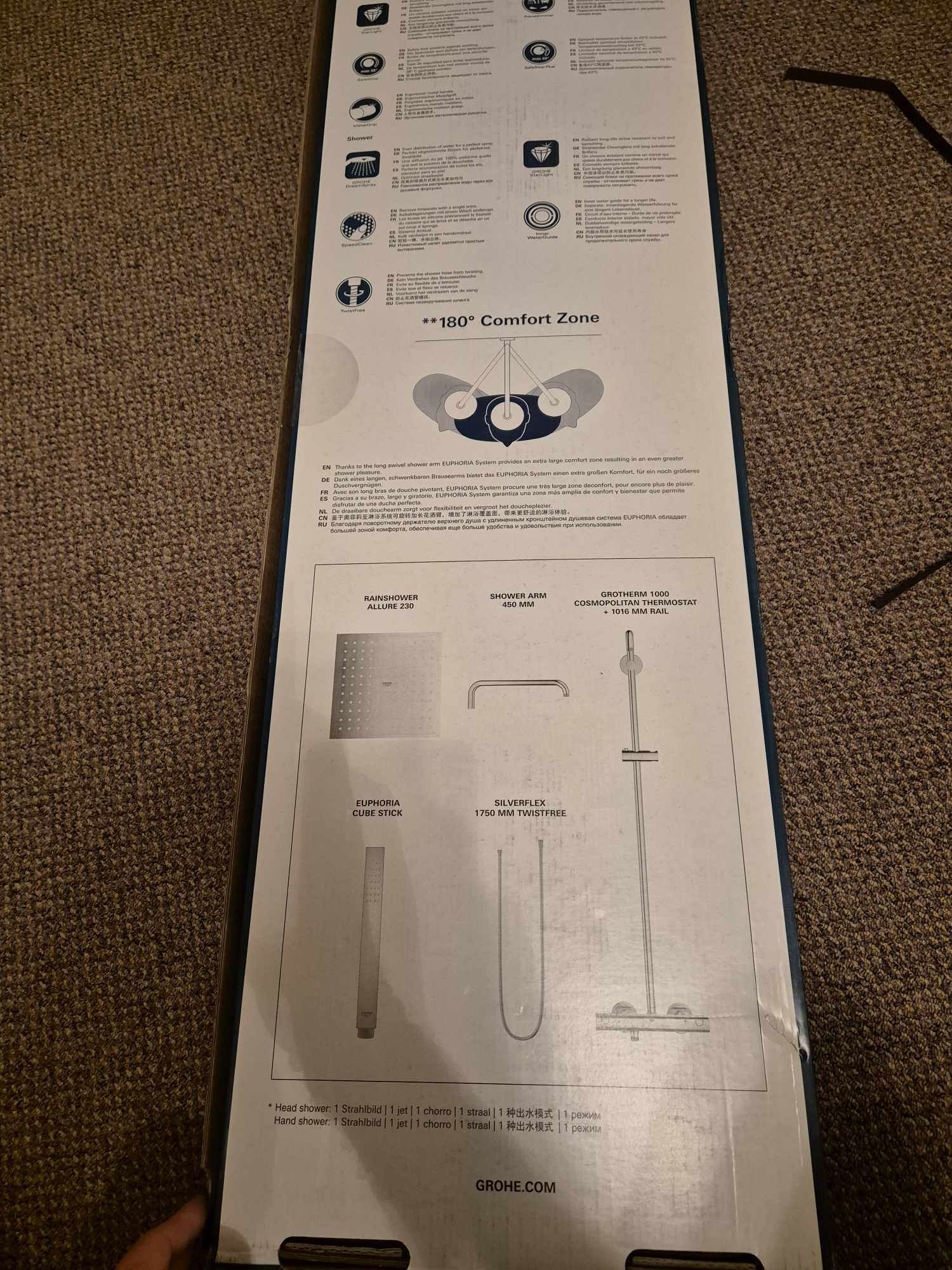 Sistem duș complet Grohe Euphoria System 230.