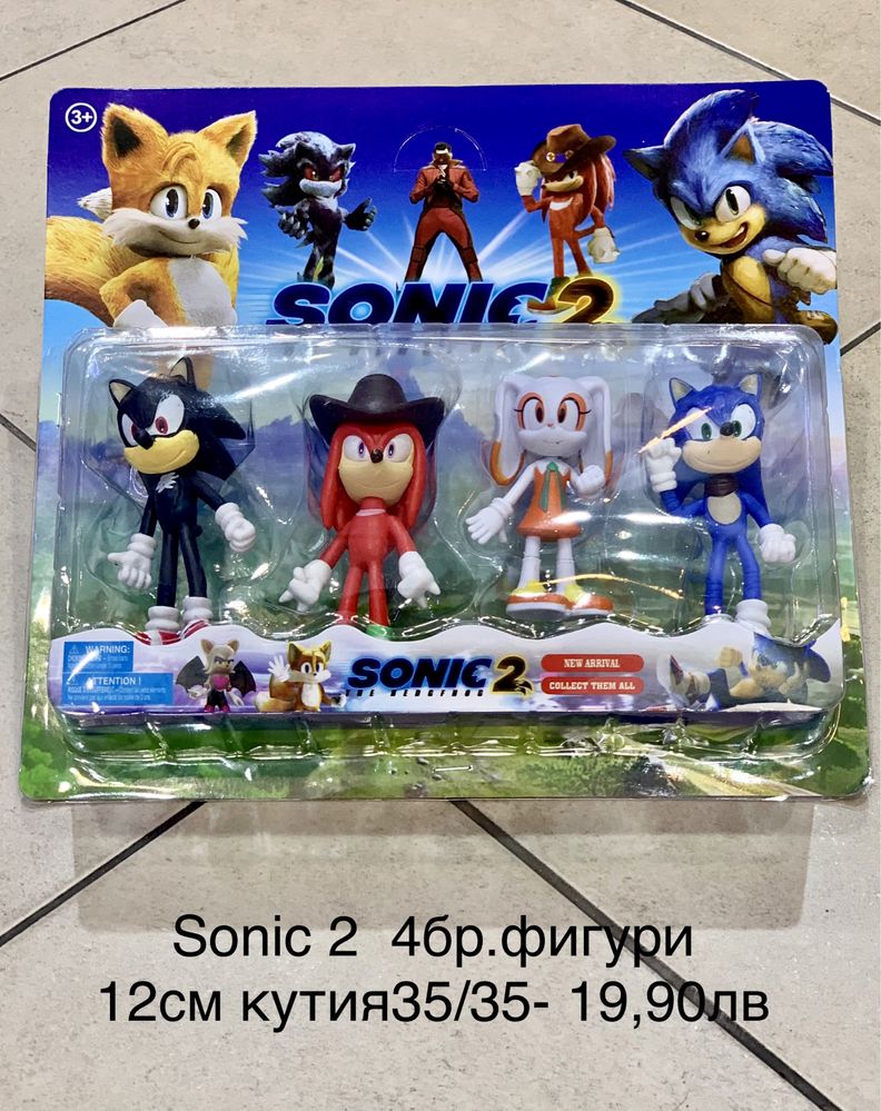 Соник 2 /Фигури 4бр.Соник/Sonic