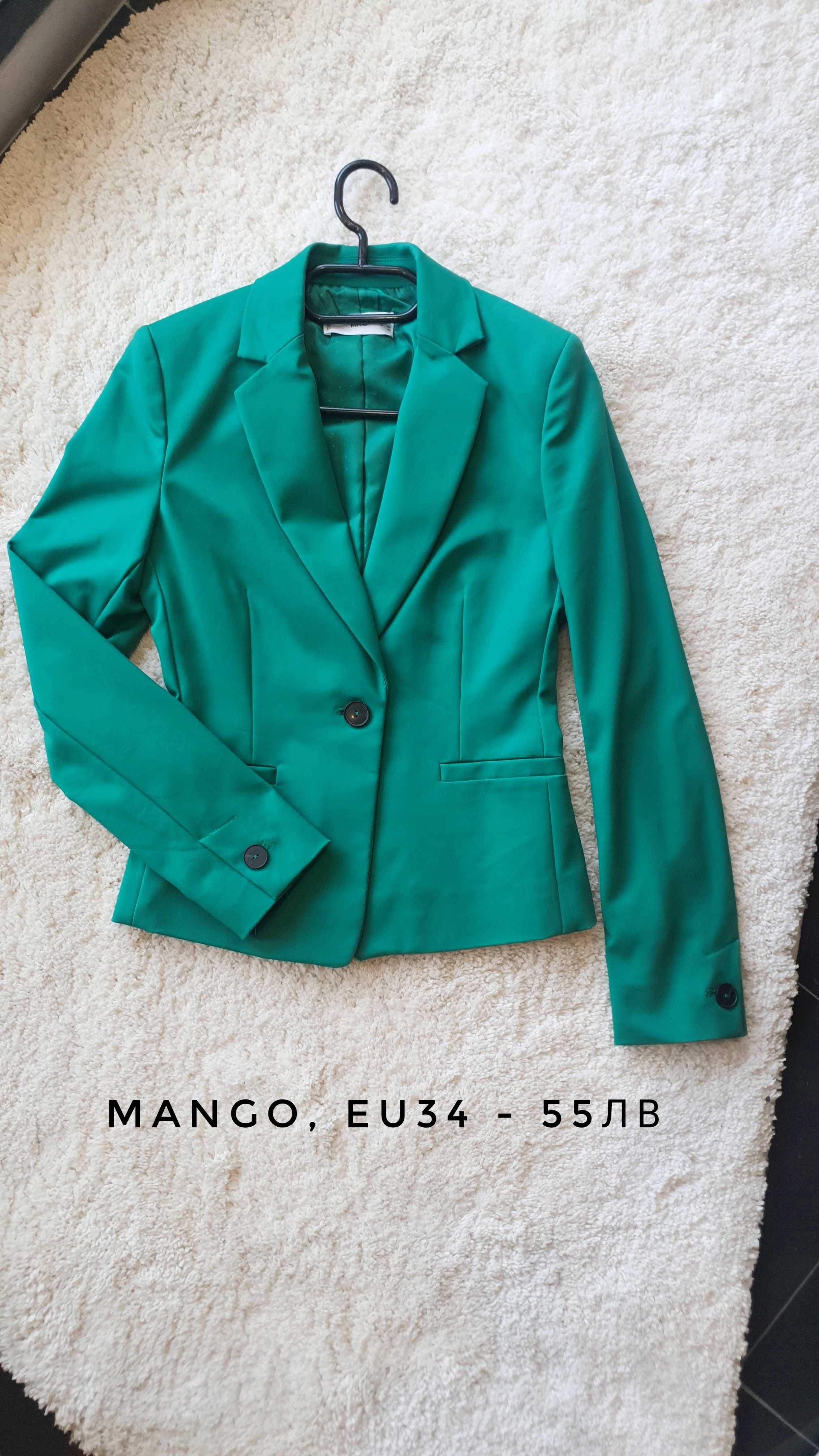 Обувки 37 Bershka и 38 Guess, сако и колан Mango