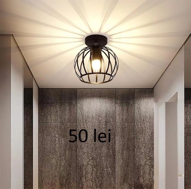 Lustre cu dulie si becuri led decorative