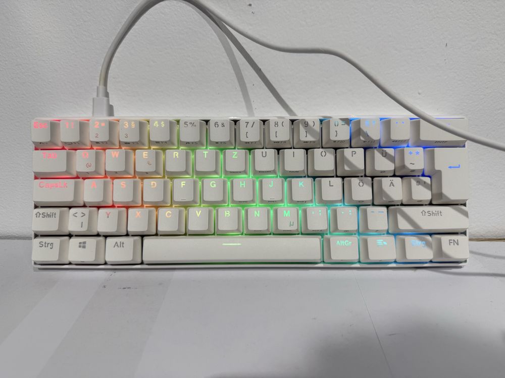 RK ROYAL KLUDGE RK61 DE Tastatură mecanică Wireless 2,4GhzRedSwitch