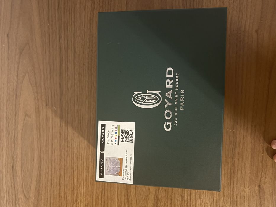 Borseta goyard diamond white box plus stickers