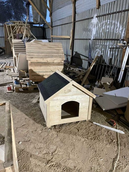 ОТ 28000 ТГ теплая будка для собаки утепленная  средней собаки Домик