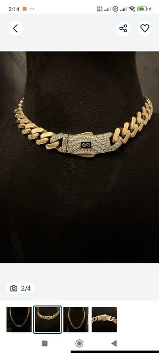 Set lanț plus brățară MONACO CUBANA bărbătesc