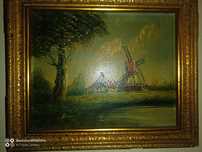 tablou autentic semat Benoit pictorita consacrata