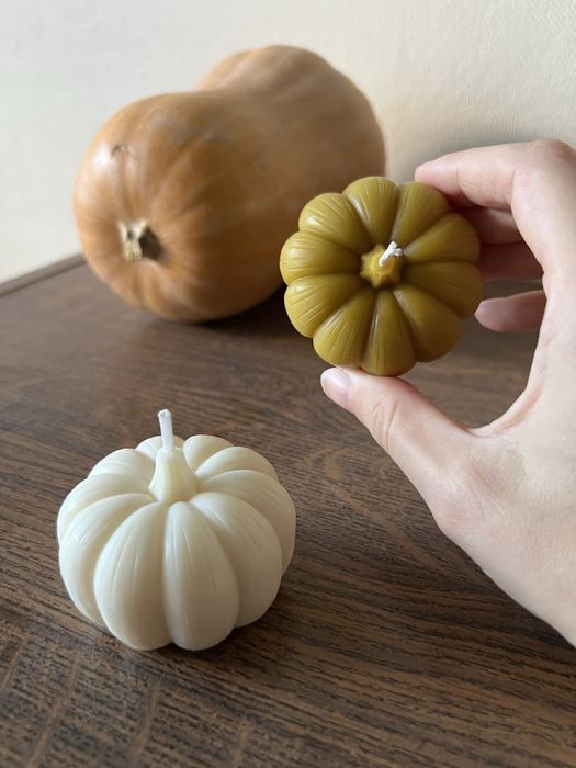 Свечи тыковки из пчелиного воска