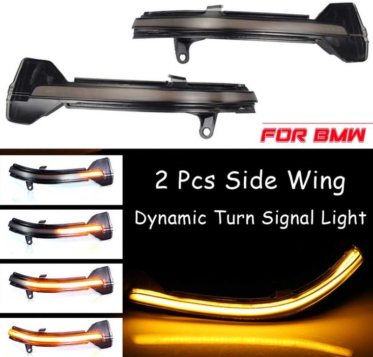 LED мигачи за BMW F10 , F01 , F06 , F12 facelift Динамични бягащи БМВ