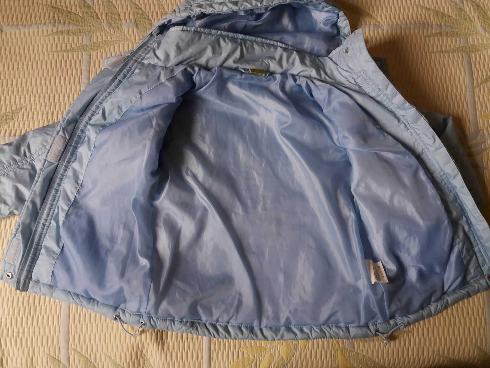 Пролетно-есенно яке за момиче, сваляща се качулка , 116 см