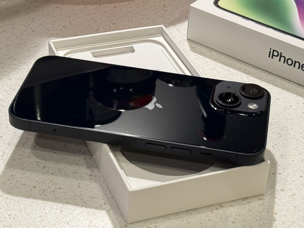 iPhone 14 Black 128GB – Перфектен, 100% Батерия, Гаранция!