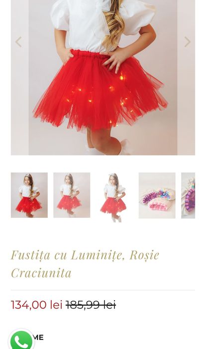 Fustiță cu luminite NOUĂ ! Crăciun