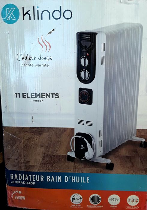 Calorifer electric cu ulei 11 elementi 2500 W Temostat NOU - 250 Lei