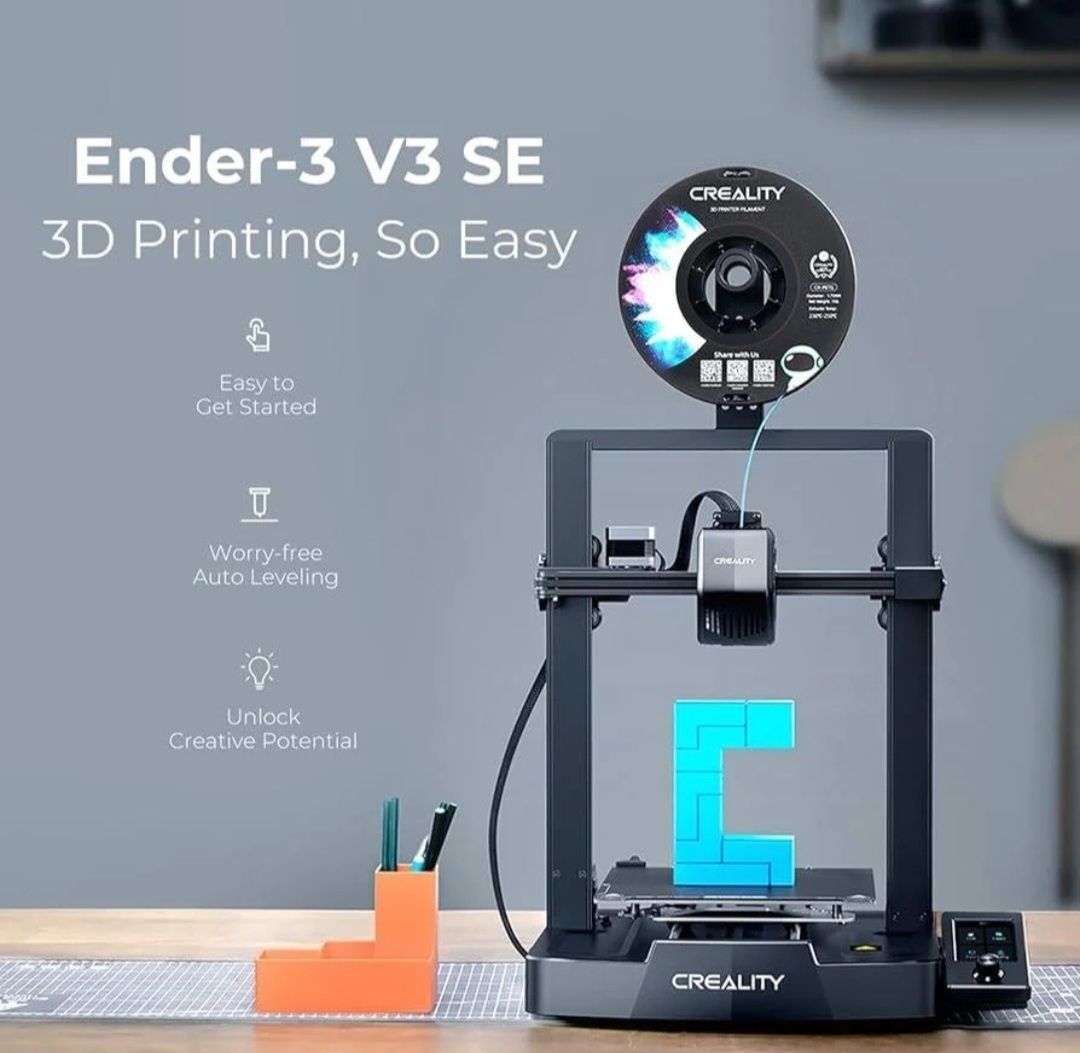 Новый 3D принтер Ender V3 SE, на гарантии