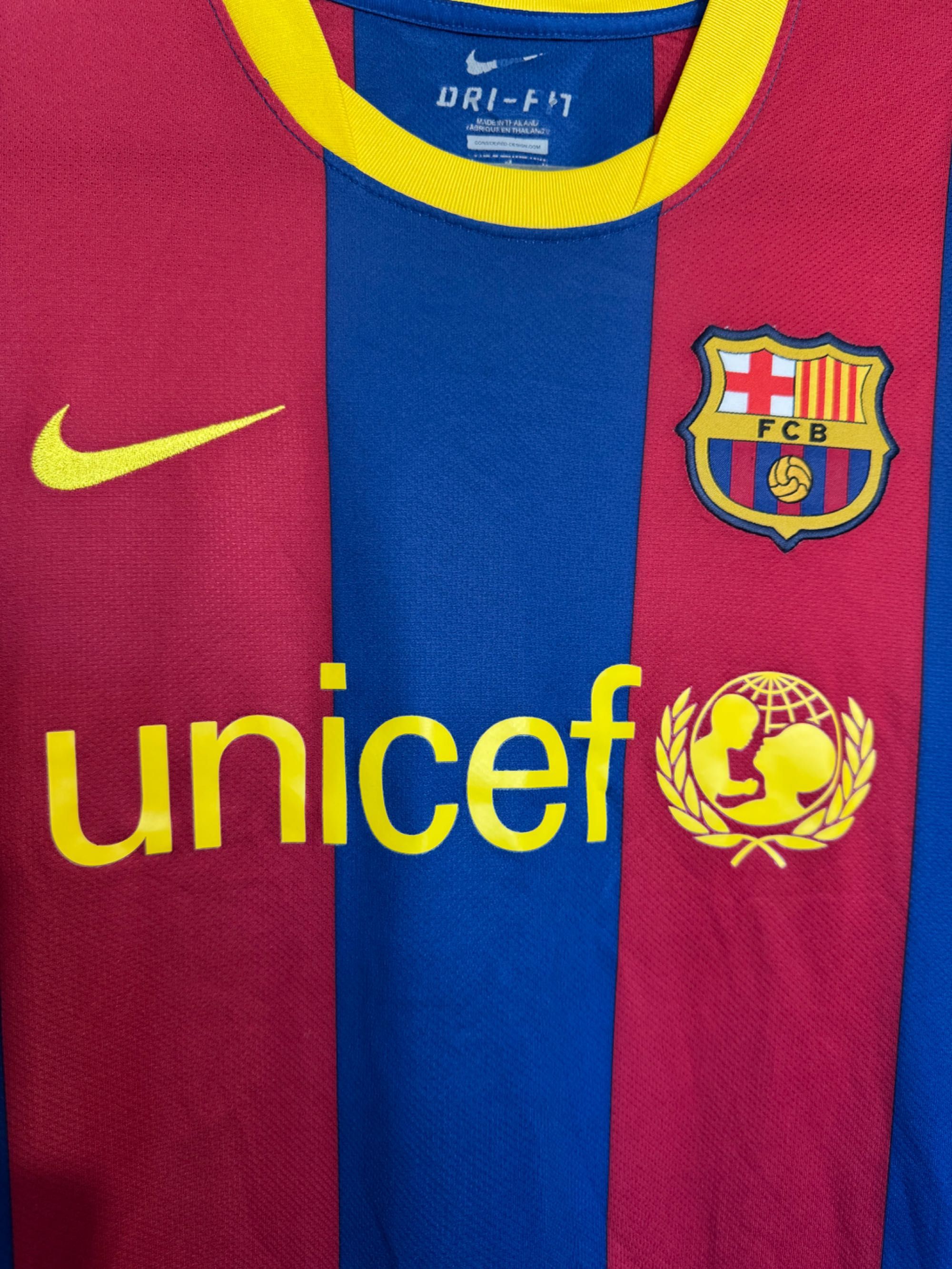Barcelona 2010 2011 Home Shirt Jersey Nike MESSI #10 sz M Men.