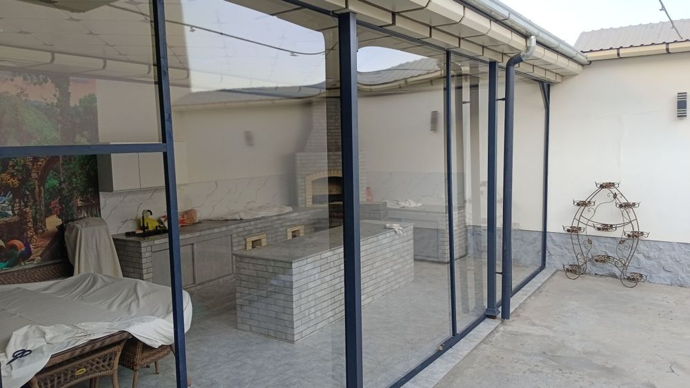 Баннер тент салофан устоновка. Banner tent salofan prozrachni ustonovk