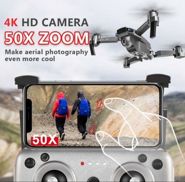 Drona UltraHD 4K,Distanta 500 metri,zbor 18min, 14 Megapixeli,Zoom,LCD