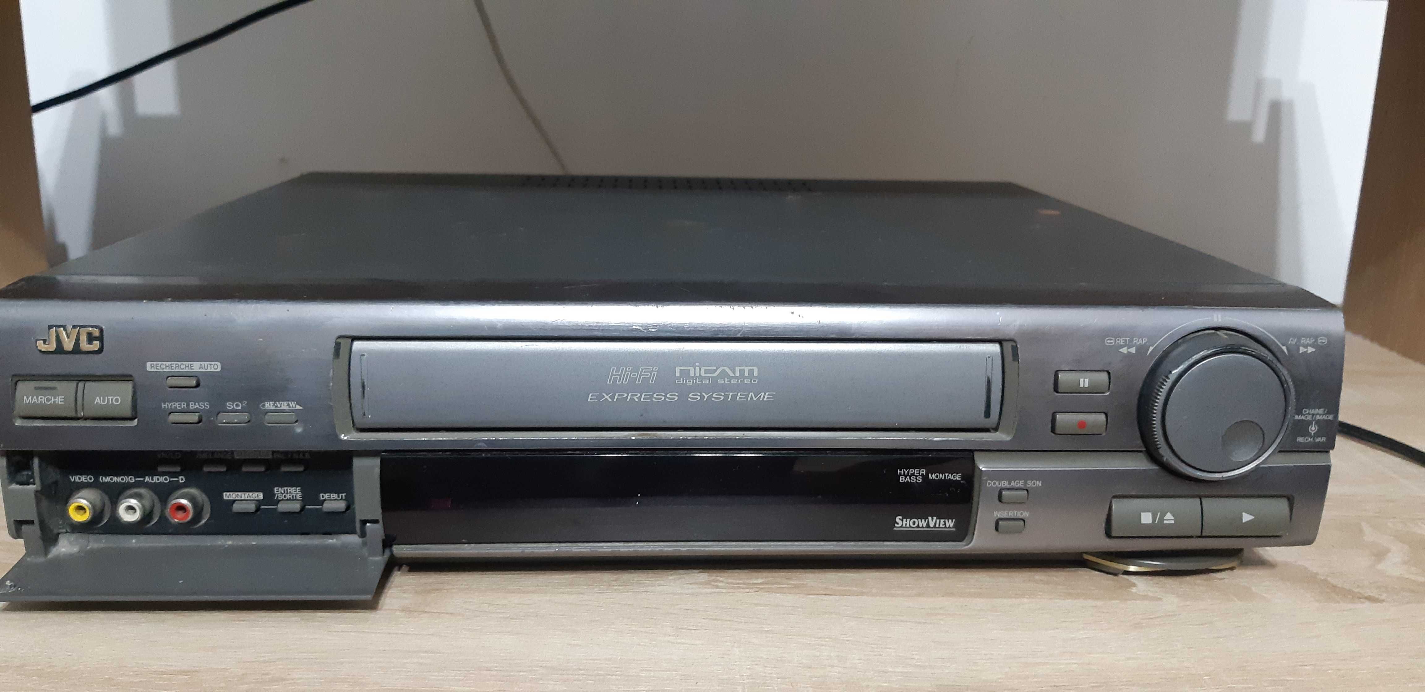 VHS Recorder JVC HR-J825MS cu 6 capete, decodare casete VHS codate