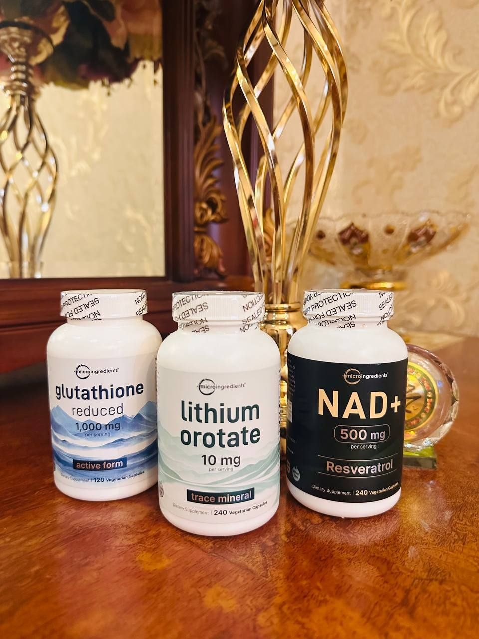 NAD+ ,500 mg,240 ta kapsula, + resveratol qo'shimchasi50 mg