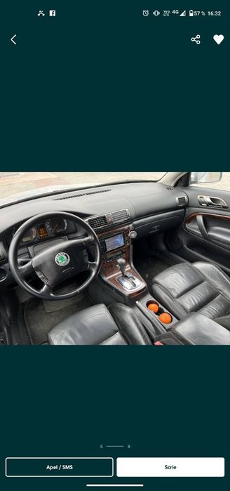 Vand sckoda superb an 2004, inmatriculat ro, 2.5 v6 automat