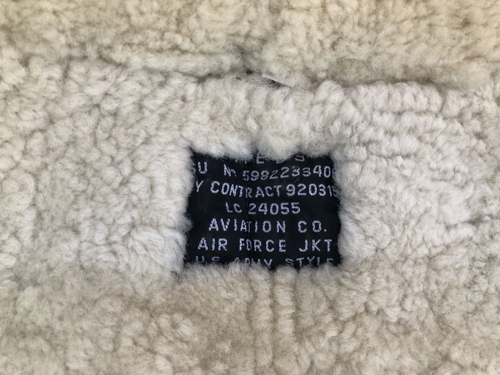 Vintage B3 Flying Air Force Sheepskin Jacket мъжко кожено яке - L