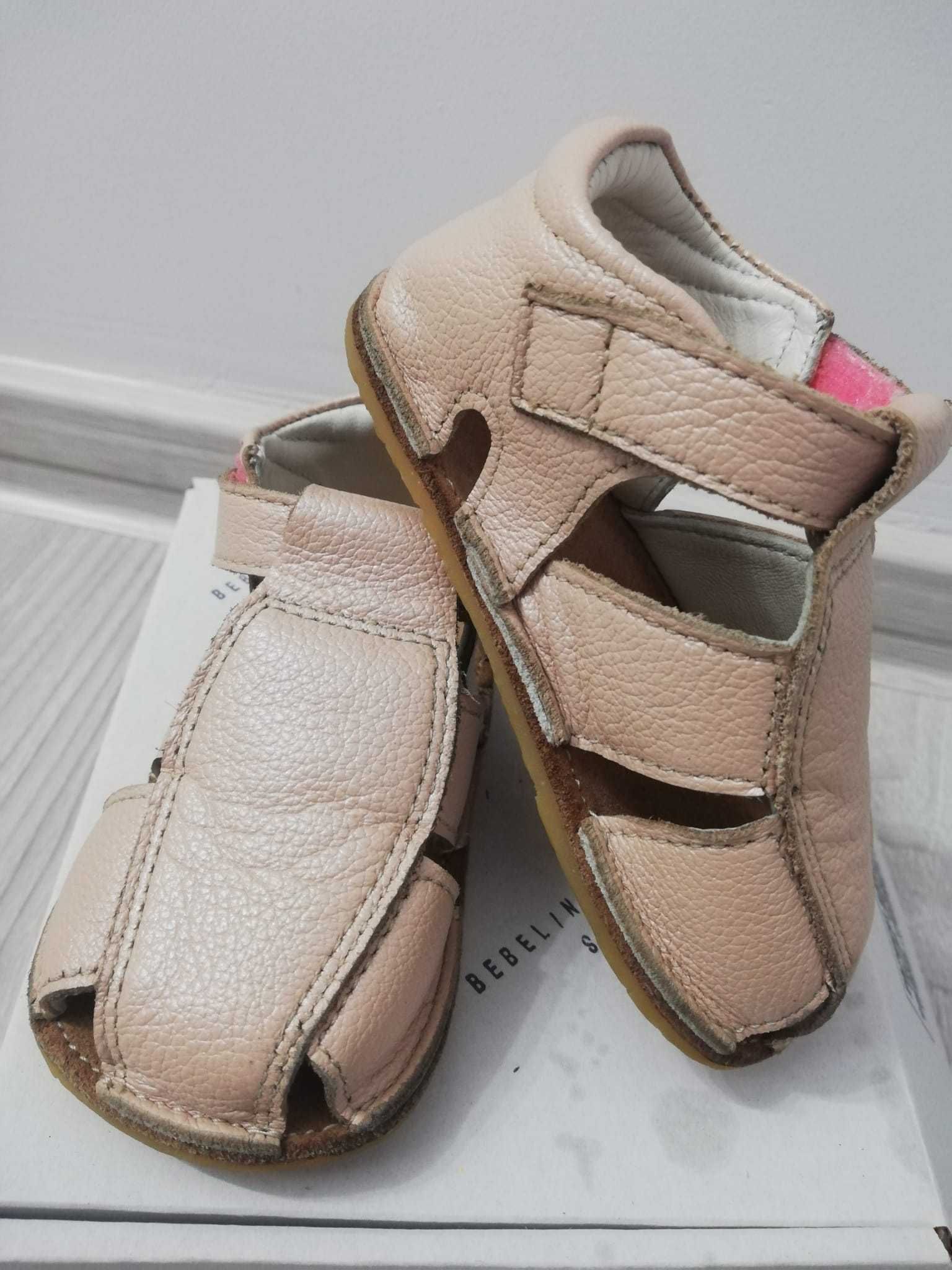 Papucei din piele pentru primii pasi marimea 20