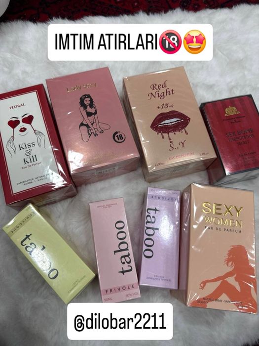 Feramon atirlari 100gr Imtimniy feramon atirlari har hilidan bor