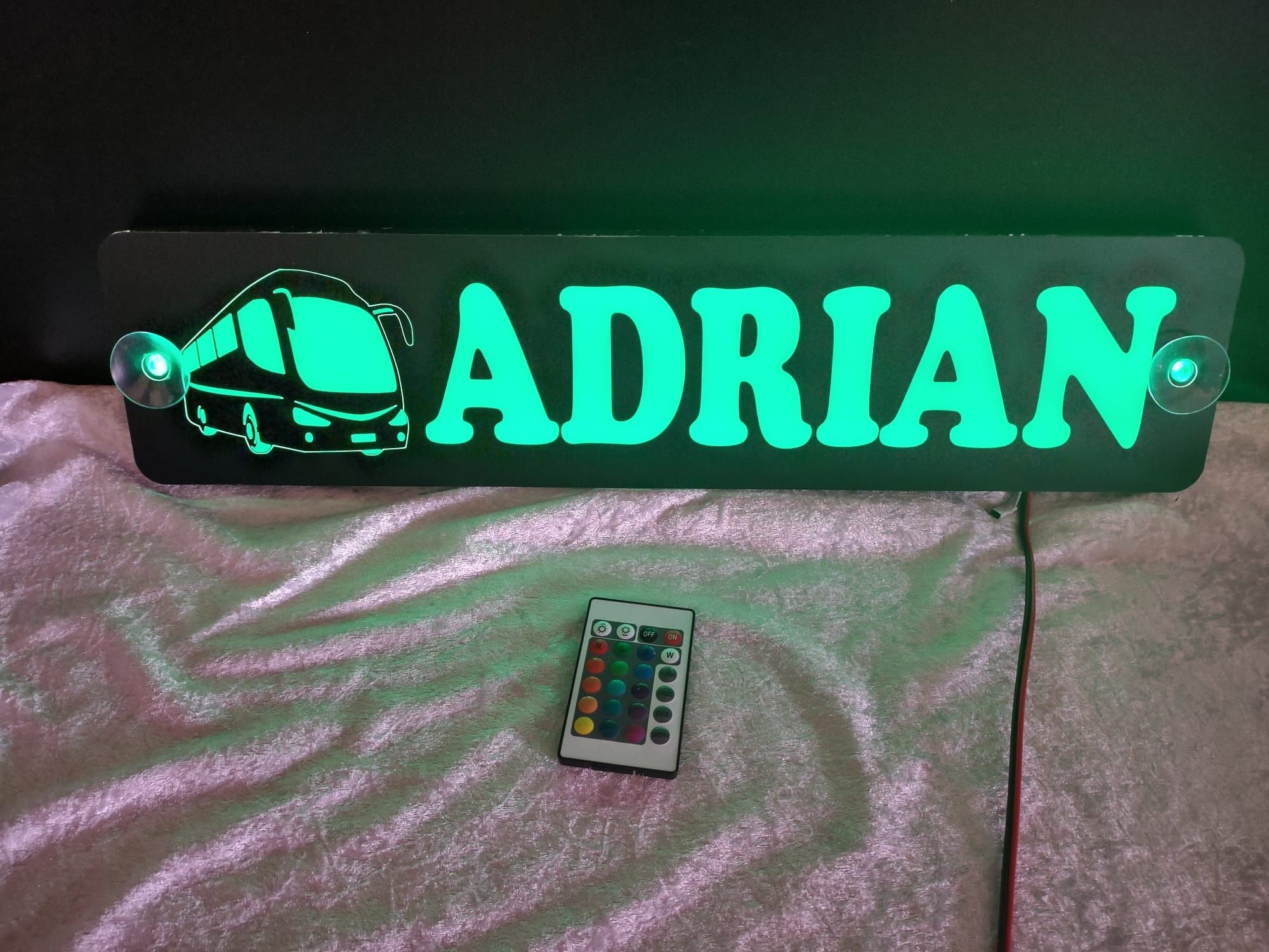 Placă nume cu led TIR dubita autocar autobuz