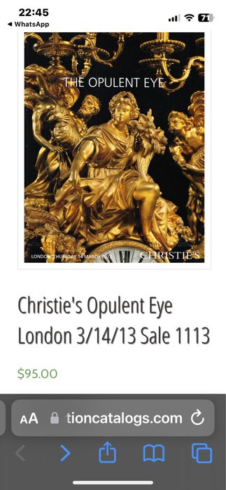 Каталог книга на търг Кристи  Лондон за разпродажба аукционен   !