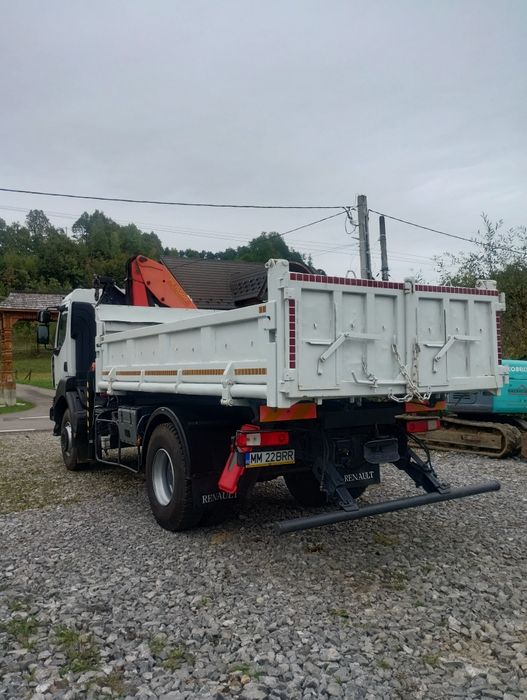 Renault kerax basculabil cu macara 370 dxi