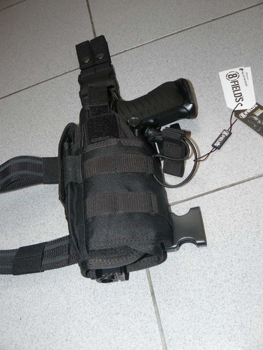 Toc Pistol 2 Ways Mana Stanga Cu Prindere Pe Picior,Nou,Black 8FIELDS
