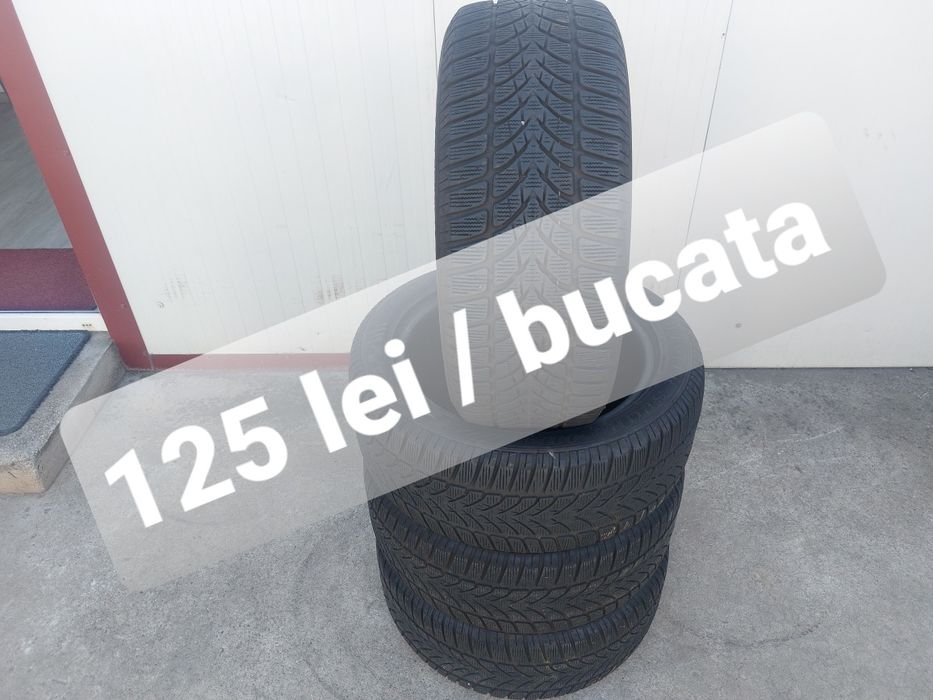 125 lei bucata! Set anvelope M+S/IARNA 225 50 17 Dunlop
