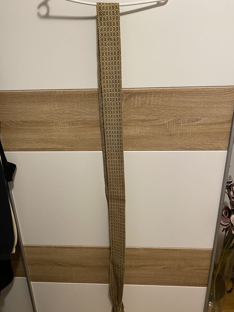Vand fota + betelie cusute manual cu fir de aur, vechime peste 120 ani