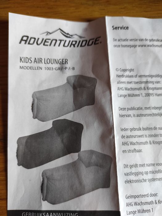 Fotoliu plaja,ADVENTURIDGE,kids Air Lounger