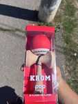Kendama krom rubber red