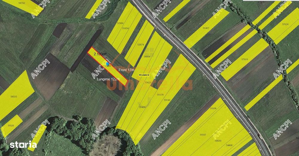 Teren de vanzare extravilan, langa E 60, 2.100 m², Valcele -Felecu !