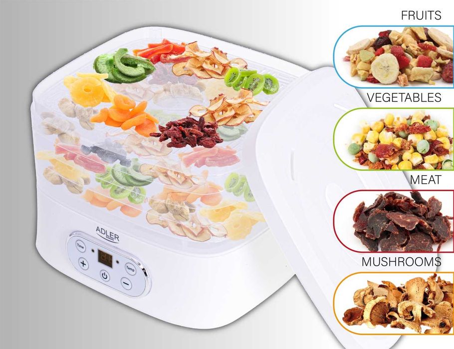 Deshidrator de alimente Adler AD 6658, 550 W