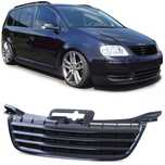 Решетка Без емблема VW Кади Тауран Черна гланц Caddy Touran  Тунинг