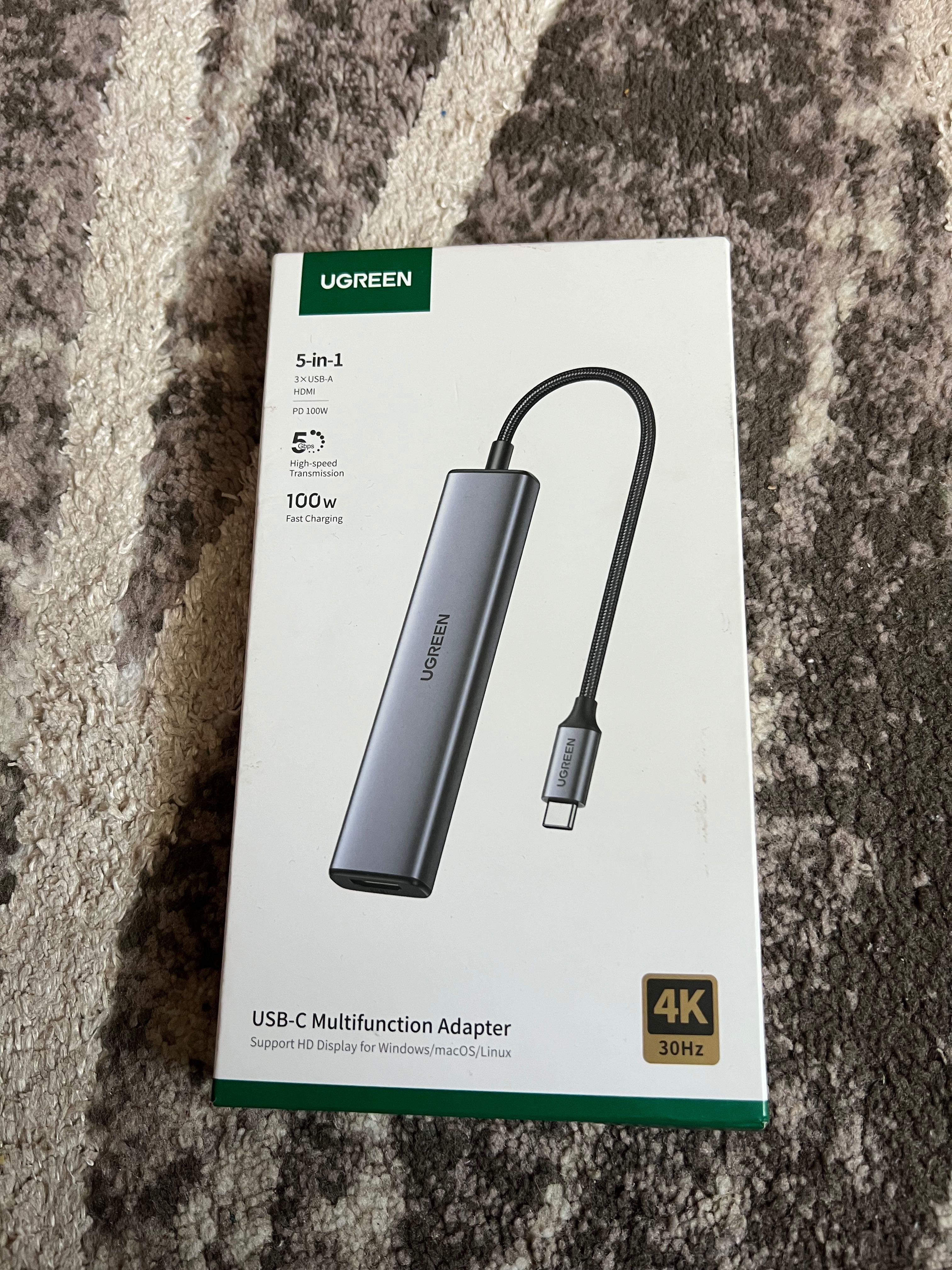 Hub хъб UGREEN Зa Mac и Windows. Нов!