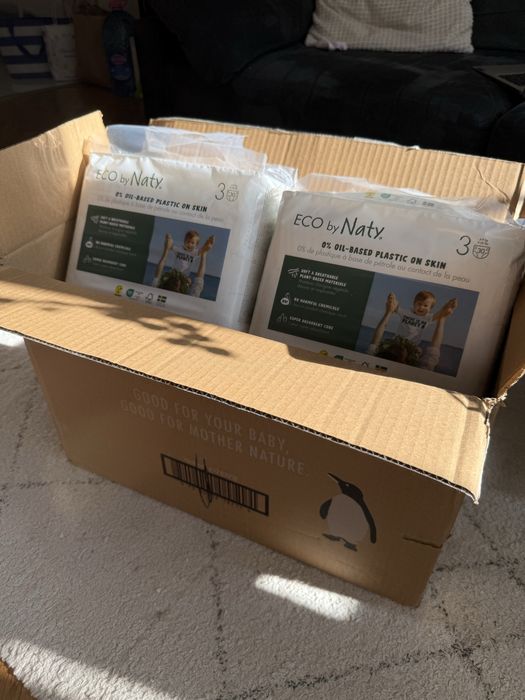 Eco by Naty eко памперси 4-9кг, 6 х 30 броя
