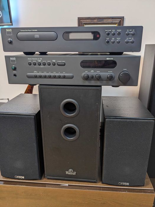 Colecție personală - cd + Receiver NAD + boxe Canton + Magnat
