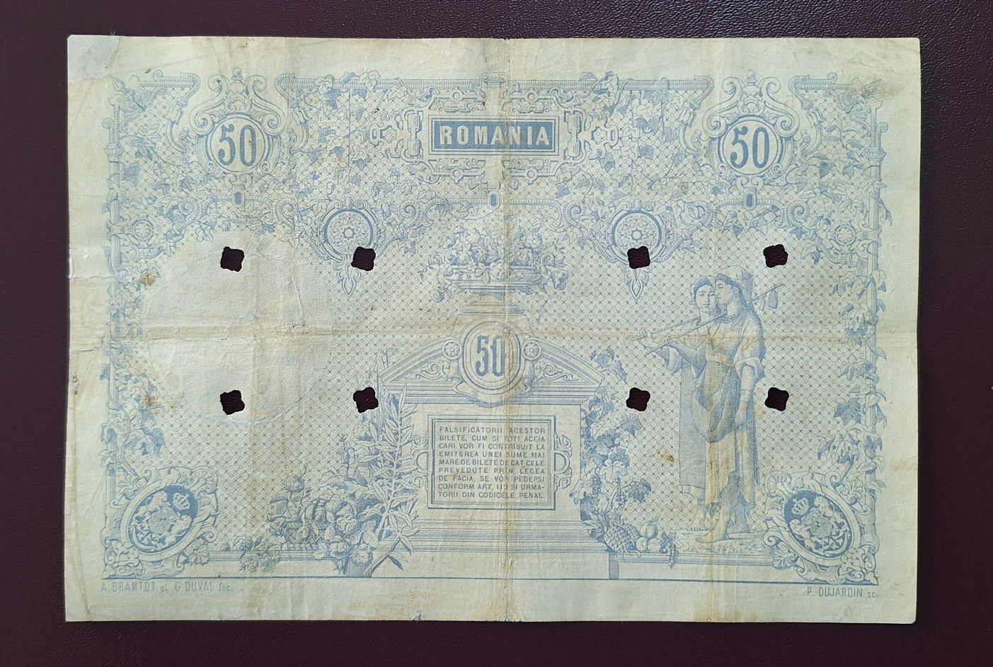 Bancnotă 50 lei 1877 Hypo