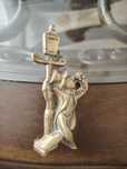 Statueta veche, "Betivul" , din bronz, h.10 cm