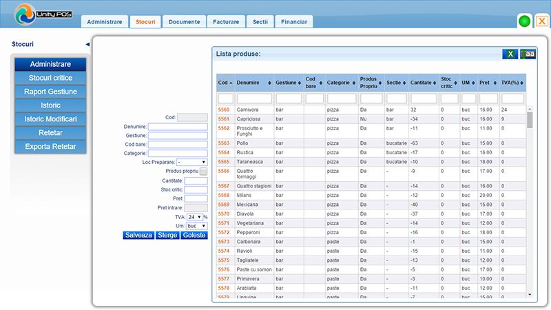 Sistem POS Gestiune Software+Echipamente Bar Restaurant Pub Cafenea